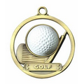Medals, "Golf" - 2" - Rubber Game Ball Insert